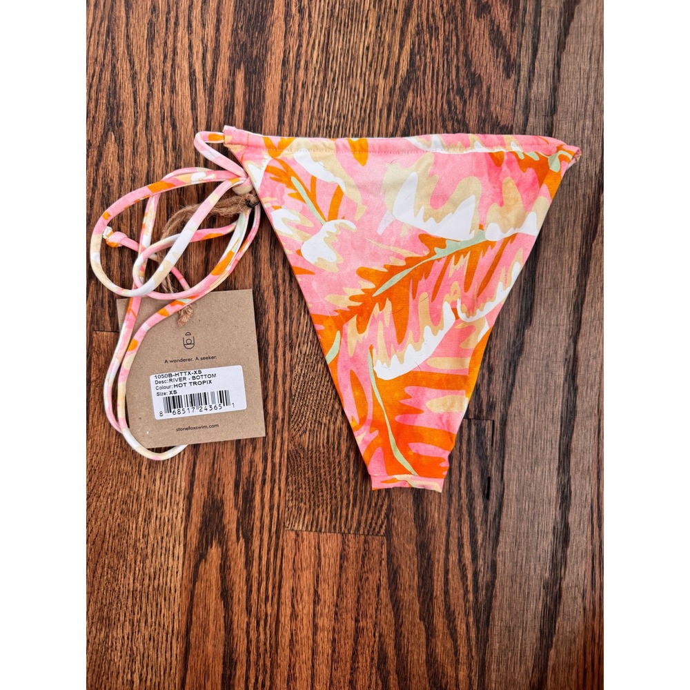Stone Fox‎ Swim River Hot Tropix Bikini Bottom XS Recycled Nylon